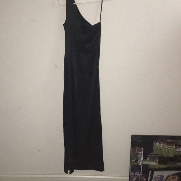 Rampage Black One Shoulder Gown - Picture 7 of 7